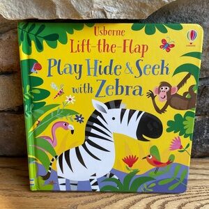 Usborne Lift-the-Flap Play Hide & Seek with Zebra Book